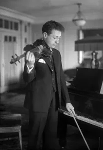 Virtuoso Prints: Jascha Heifetz (1901-1987), Lithuanian-born American virtuoso violinist in his early career