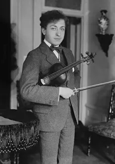 Classical Prints: Jascha Heifetz, Russian born violinist who debuted at Carnegie Hall on October 27