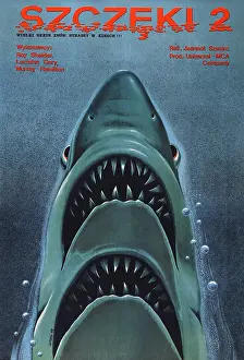 JAWS 2, (aka SZCZEKI 2), Polish poster art, 1978