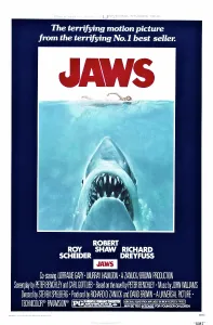 Films By Steven Spielberg Prints: JAWS, Australian poster, 1975