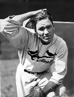 Pitcher Prints: Jay Hanna Dizzy Dean, (1910-1974) ace pitcher for St