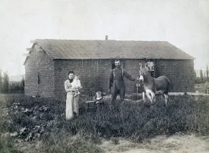 Settlers Prints: J.D. Semler family, near Woods Park, Custer County, Nebraska. 1886