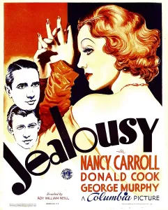 Murphy Prints: JEALOUSY, left from top: George Murphy, Donald Cook, right: Nancy Carroll, 1934