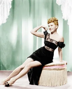 Lace Prints: Jean Arthur, ca. 1940s