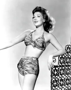 Bathing Suit Prints: Jean Parker, 1944
