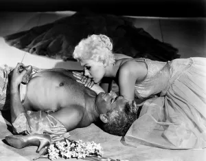 Images Dated 27th January 2014: JEANNE EAGELS, from left: Jeff Chandler, Kim Novak, 1957
