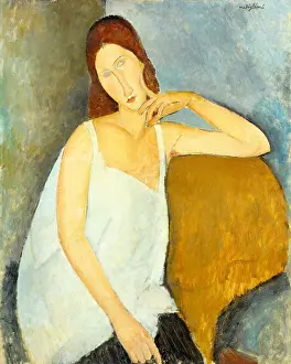 Expressionism Prints: JEANNE HEBUTERNE, by Amedeo Modigliani
