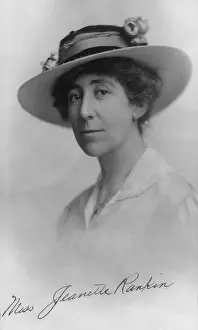 Rankin Prints: Jeannette Rankin (1880-1973), in 1916