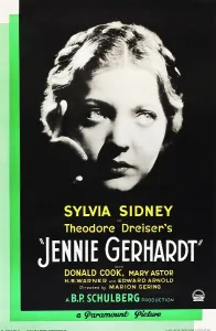 Braids Prints: JENNIE GERHARDT, US poster art, Sylvia Sidney, 1933