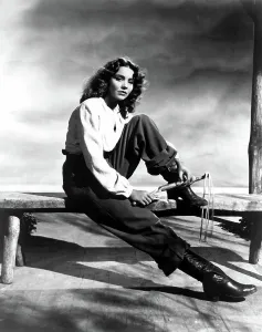 Boots Prints: Jennifer Jones, portrait with whip'