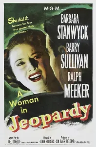 Images Dated 21st March 2014: JEOPARDY, US poster art, Barbara Stanwyck, 1953