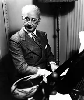 Composer Prints: Jerome Kern (1885-1945), American composer and songwriter