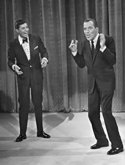 Applauding Prints: Jerry Lewis, and Ed Sullivan, circa 1961. Courtesy: CSU Archives/Everett Collection