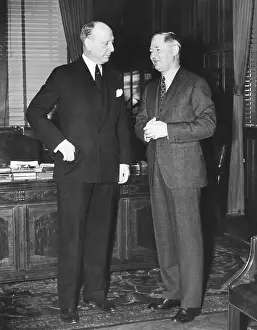 Bosses Prints: Jersey City Mayor Frank Hague (left)