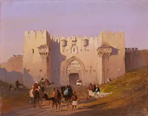 Damascus Prints: Jerusalem, Damascus Gate, by Ippolito Caffi