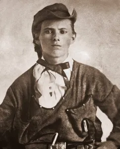 Outlaws Prints: Jesse James (1847-1882). Portrait ca. 1870s
