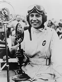 Flyers Prints: Jessie Miller, placed first in the women's National Air Races, Cleveland, Ohio