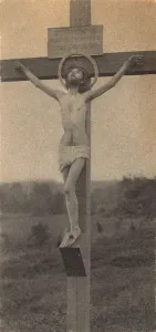 Images Dated 11th December 2007: Jesus Christ, the Crucifixion with halo, platinum print photograph by F. Holland Day, 1898