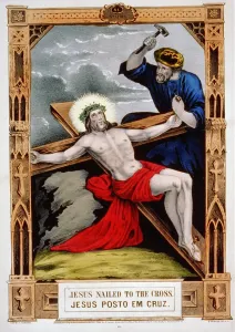 Hammer Prints: Jesus Christ, Jesus nailed to the cross