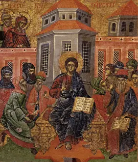 Background Prints: Jesus among the Doctors, by Unknown Artist