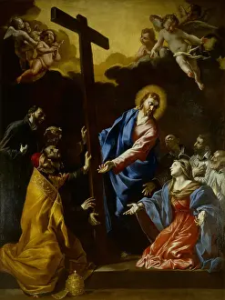 Showing Prints: Jesus shows the cross to the Theatines as a standard for their live