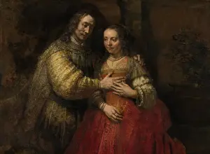 Expression Prints: The Jewish Bride, by Rembrandt van Rijn, c. 1665-69, Dutch painting, oil on canvas