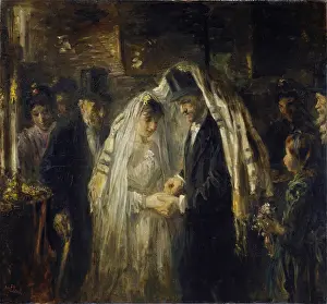 Bride Prints: Jewish Wedding, by Jozef Israels