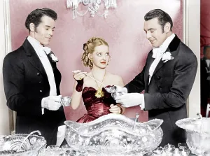 Serving Prints: JEZEBEL, from left: Henry Fonda, Bette Davis, George Brent, 1938
