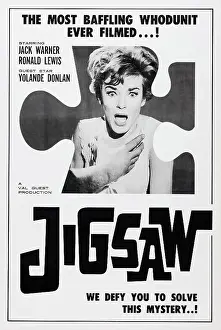 1962 Movies Prints: JIGSAW, US poster art, Moira Redmond, 1962