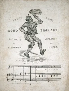 Sheet Music Prints: Jim Crow. Sheet music for Long Time Ago