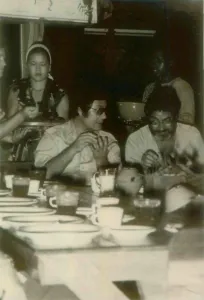 Communes Prints: Jim Jones and a guest in Jonestown