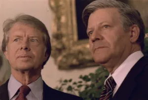 Nato Allies Prints: Jimmy Carter meeting with German Chancellor Helmut Schmidt in the White House Oval office