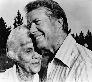 Carter Prints: Jimmy Carter and his mother, Lillian Carter