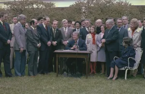 Bills Prints: Jimmy Carter signing the Age Discrimination in Employment Act Amendments of 1978