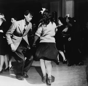 Swing Prints: Jitterbugs at an Elk's Club dance, in Washington, D.C. April 1943