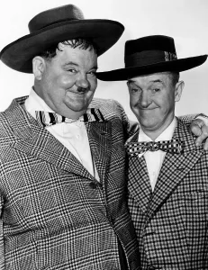 Checkered Jacket Prints: JITTERBUGS, from left: Oliver Hardy