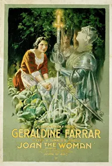 Geraldine Prints: JOAN THE WOMAN, Geraldine Farrar as Joan of Arc, 1916