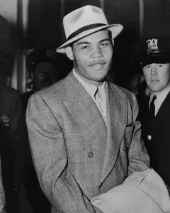 Panama Hat Prints: Joe Louis (1914-1981), became the new World Heavyweight Boxing Champion after defeating James J