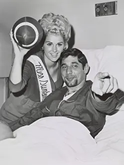 Hospital Bed Prints: Joe Namath, New York Jet's quarterback