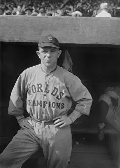 World Series Prints: Joe Sewell wearing a uniform celebrating the Cleveland Indians winning of the 1920 World Series