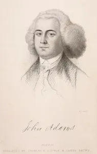 1760s Prints: John Adams 1735-1826. Print from a 1766 portrait by Benjamin Blythe the earliest known portrait of Adams