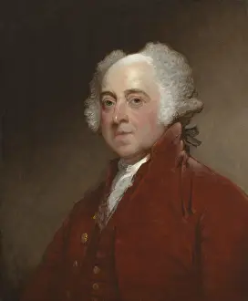Above Waist Prints: John Adams, by Gilbert Stuart, c. 1800-15, American painting, oil on canvas