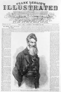 1850s Portraits Prints: John Brown. Front page of Frank Leslie's illustrated newspaper with picture of John Brown
