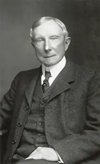 Businessman Prints: John D. Rockefeller, at the beginning of his 40 year retirement in 1900