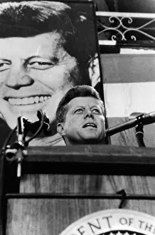 Speaking Prints: John F. Kennedy, addresses a democratic rally in Convention Hall; Philadelphia