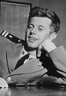 John F Prints: John F. Kennedy, ca. 1944. Courtesy: CSU Archives/Everett Collection
