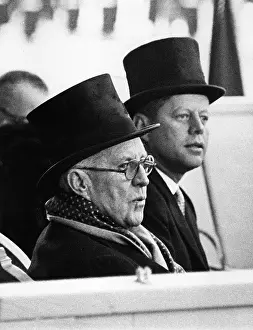 Inauguration Prints: JOHN F. KENNEDY & his father, JOSEPH KENNEDY