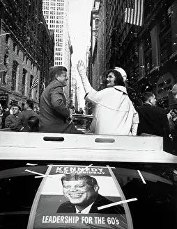 Street Prints: JOHN F. KENNEDY and JACQUELINE KENNEDY, in New York City, c. fall 1960