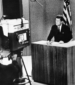 Lectern Prints: John F. Kennedy at the Kennedy-Nixon debates, 09-26-1960 Courtesy: CSU Archives/Everett