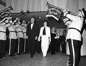 Walking Prints: John F. Kennedy (left of center)